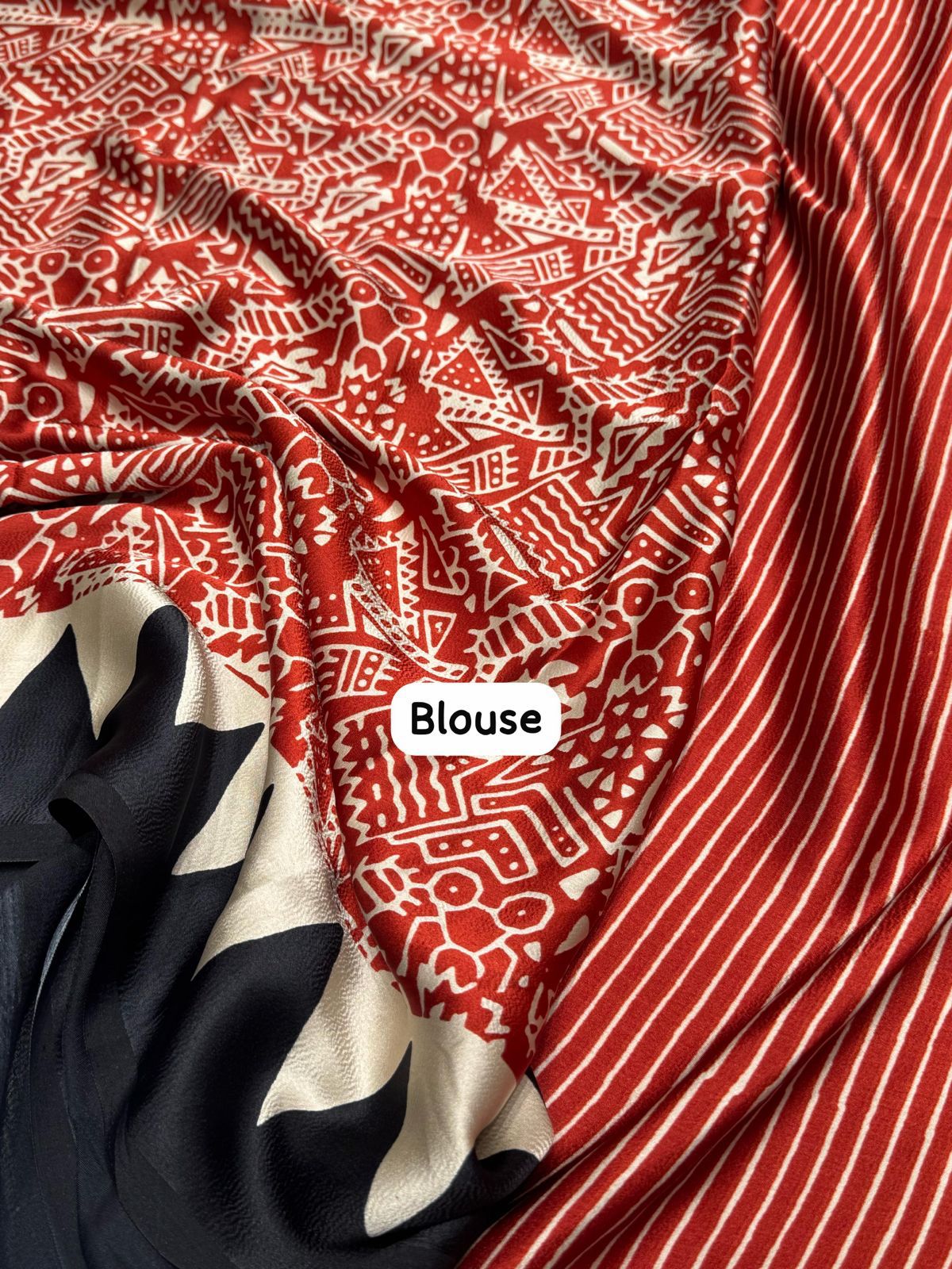 New Pure Look Ajrakh Saree