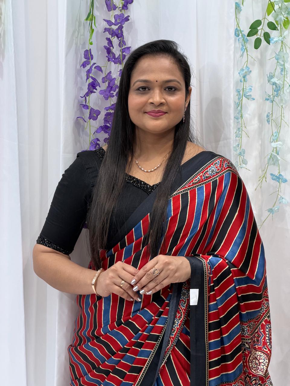 Royal Rhythm Striped Designer Saree