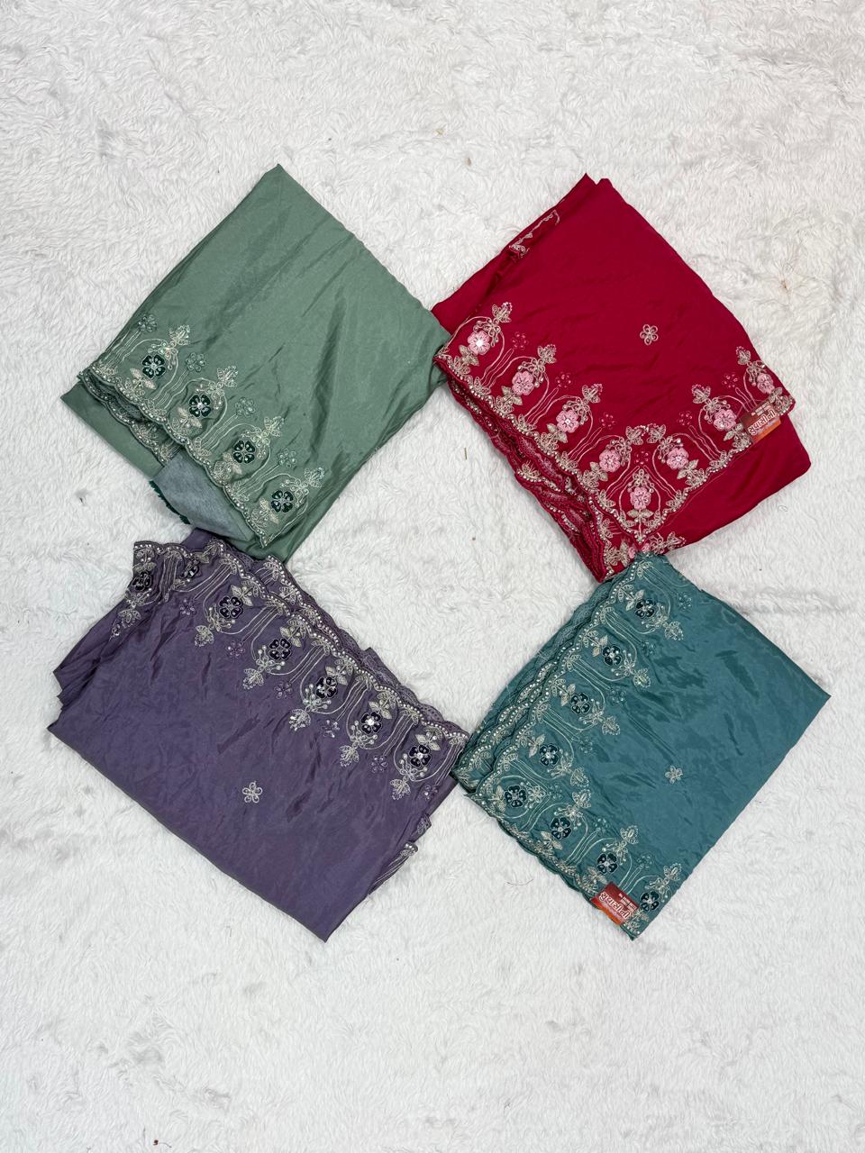 Royal Lavender Festive Wear Saree