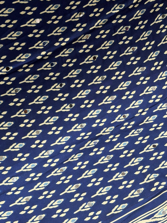 Graceful Royal Blue Casual Wear Saree