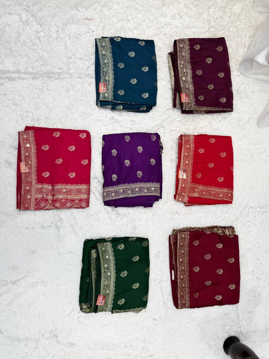 Graceful Ruby Red Ethnic Woven Saree