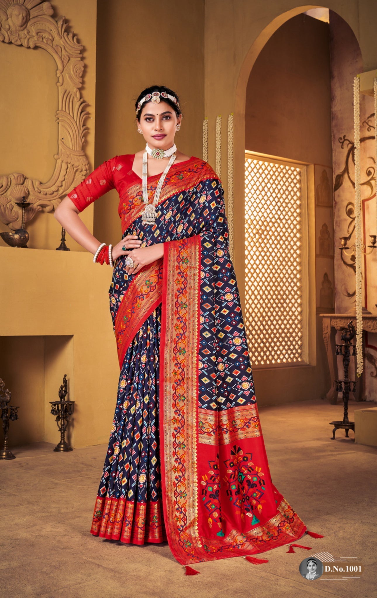 Purple Soft Dola Silk Paithani Patola Saree SBS5