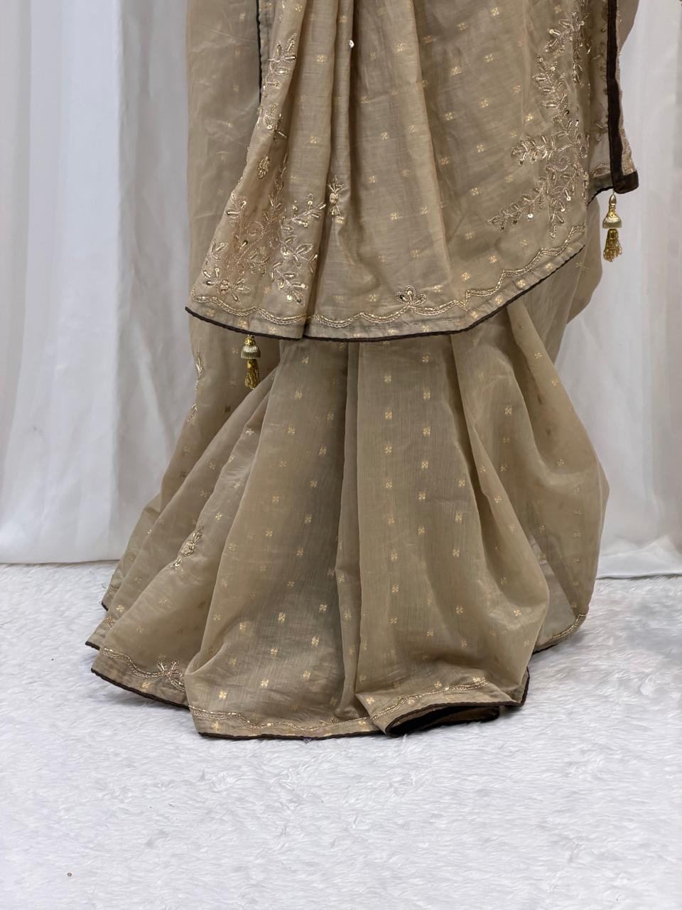 Golden Sand Elegance Saree