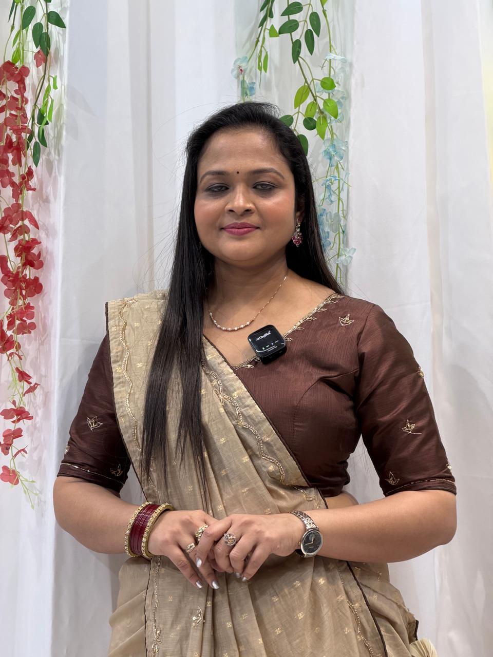 Golden Sand Elegance Saree