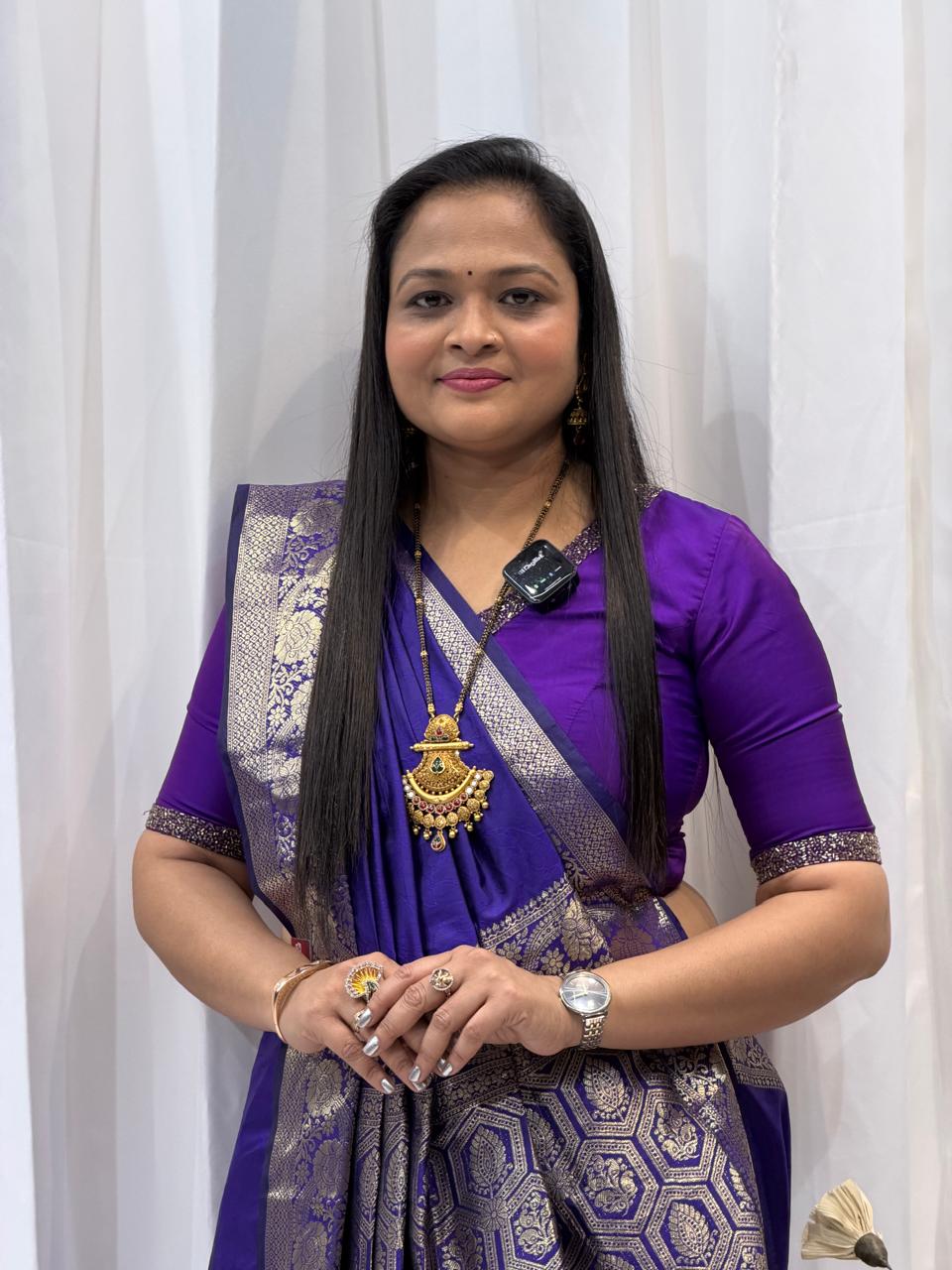 Regal Purple Silk Saree for Festive & Wedding Wear