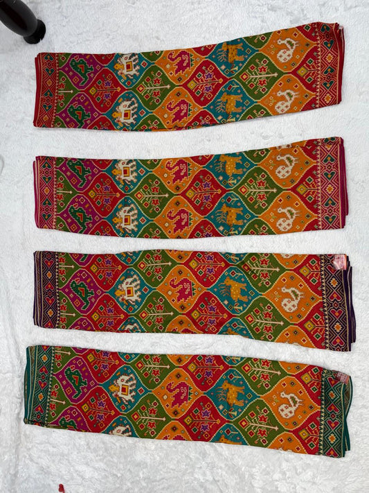 Elegant Multicolor Geometric Weave Saree