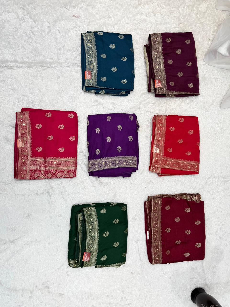 Graceful Ruby Red Ethnic Woven Saree