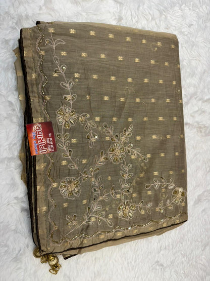 Golden Sand Elegance Saree
