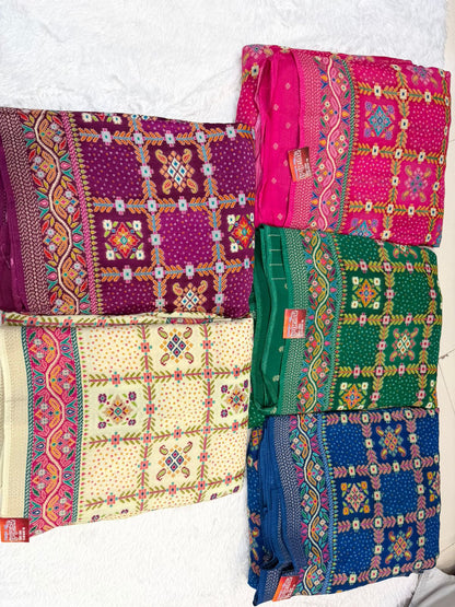 Festive Teal Green Saree with Intricate Traditional Patterns