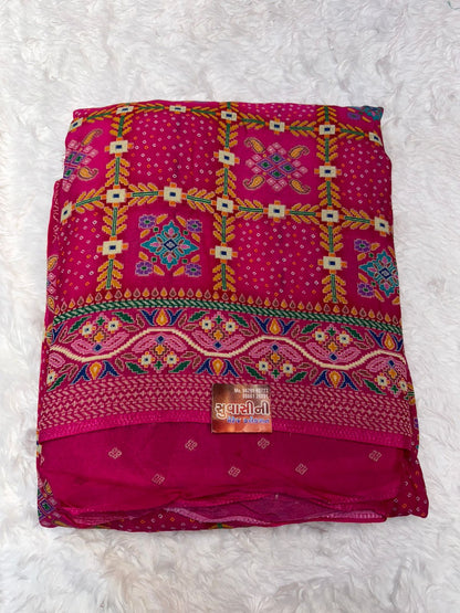 Festive Teal Green Saree with Intricate Traditional Patterns
