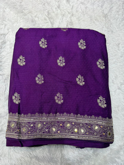 Graceful Ruby Red Ethnic Woven Saree