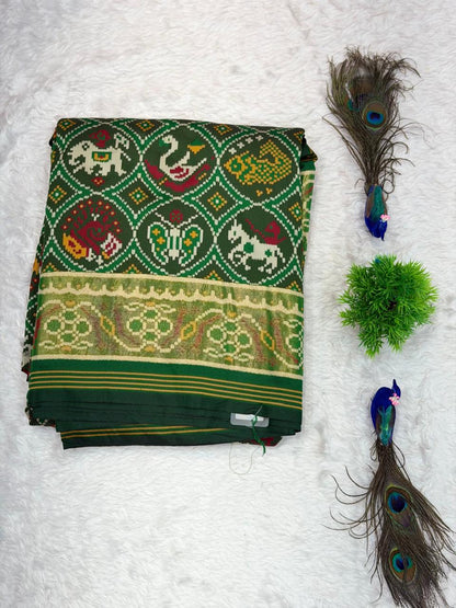 Royal Purple Traditional Woven Silk Blend Saree with Rich Ethnic Motifs