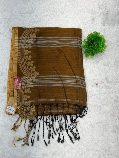 Royal Purple Traditional Border Saree with Elegant Woven Detailing