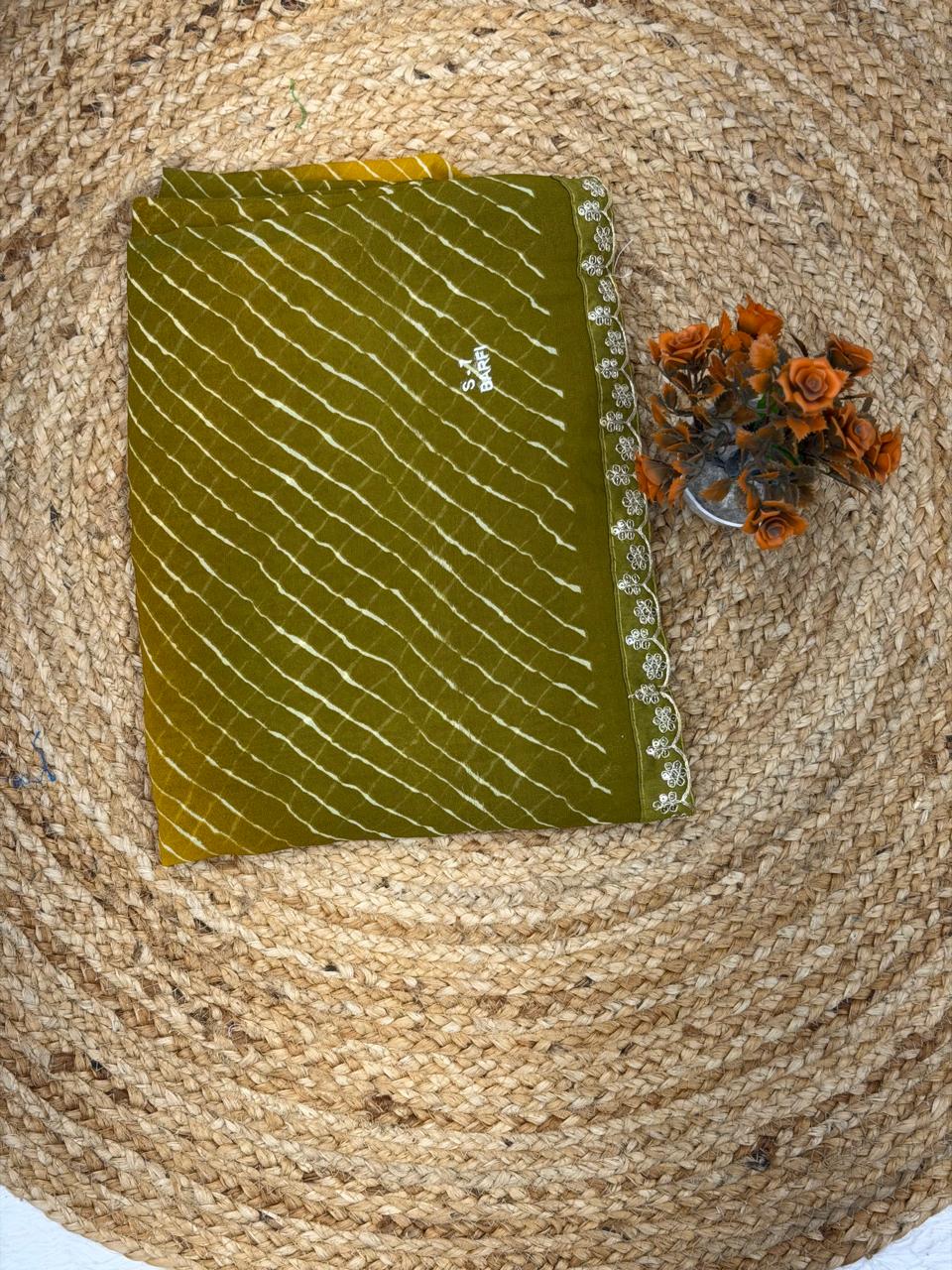 Sunset Glow Traditional Leheriya Saree for Women